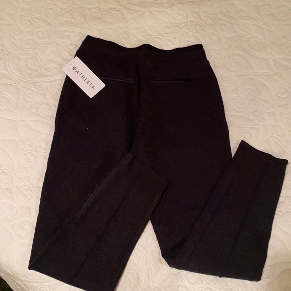 Athleta NWT Pants S Venice Heathered Pintuck Pant back pockets women’s S